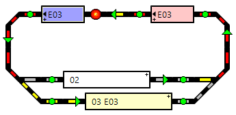 Enter-Melder in Block 01 ausgelöst