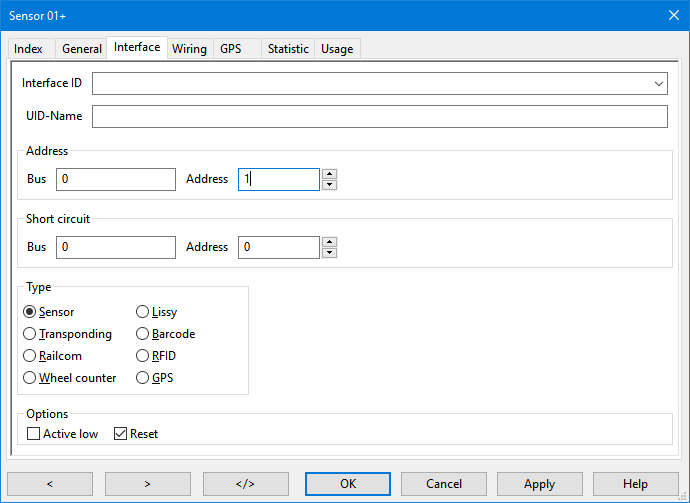 Interface tab. Add address here Interface tab. Add address here
