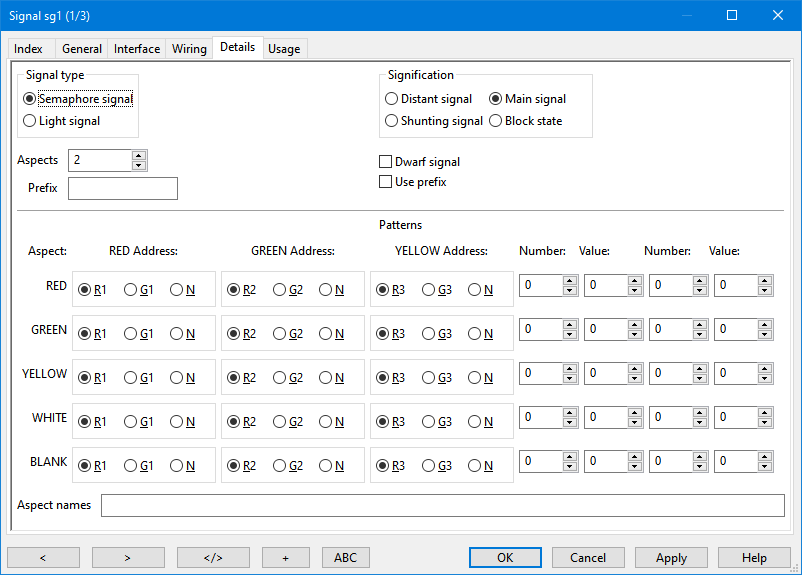 Details: Choosing type of signal Details: Choosing type of signal