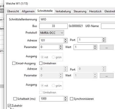 Weiche Schnittstelle